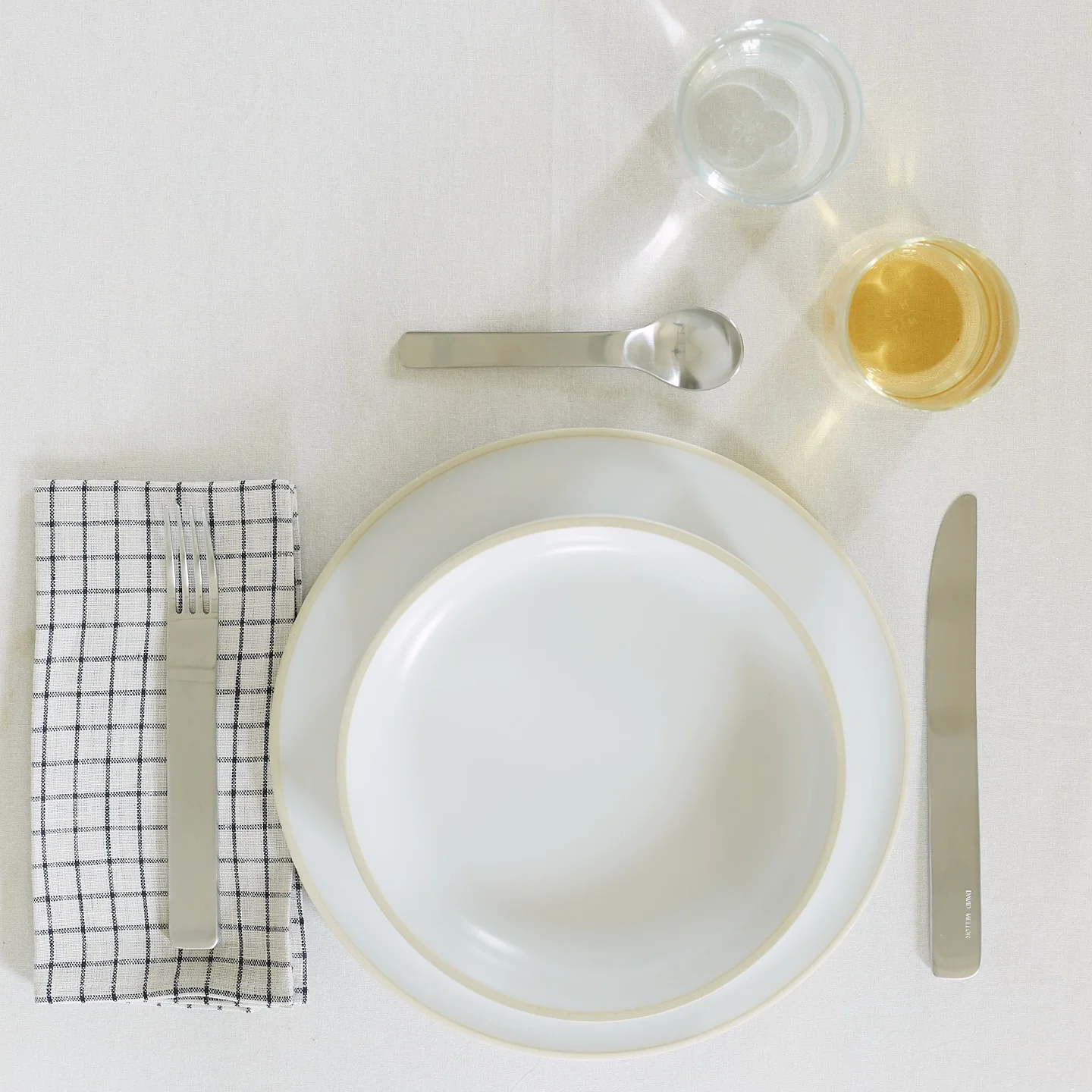 Checked Linen Napkin, Set of 4 - Image 4