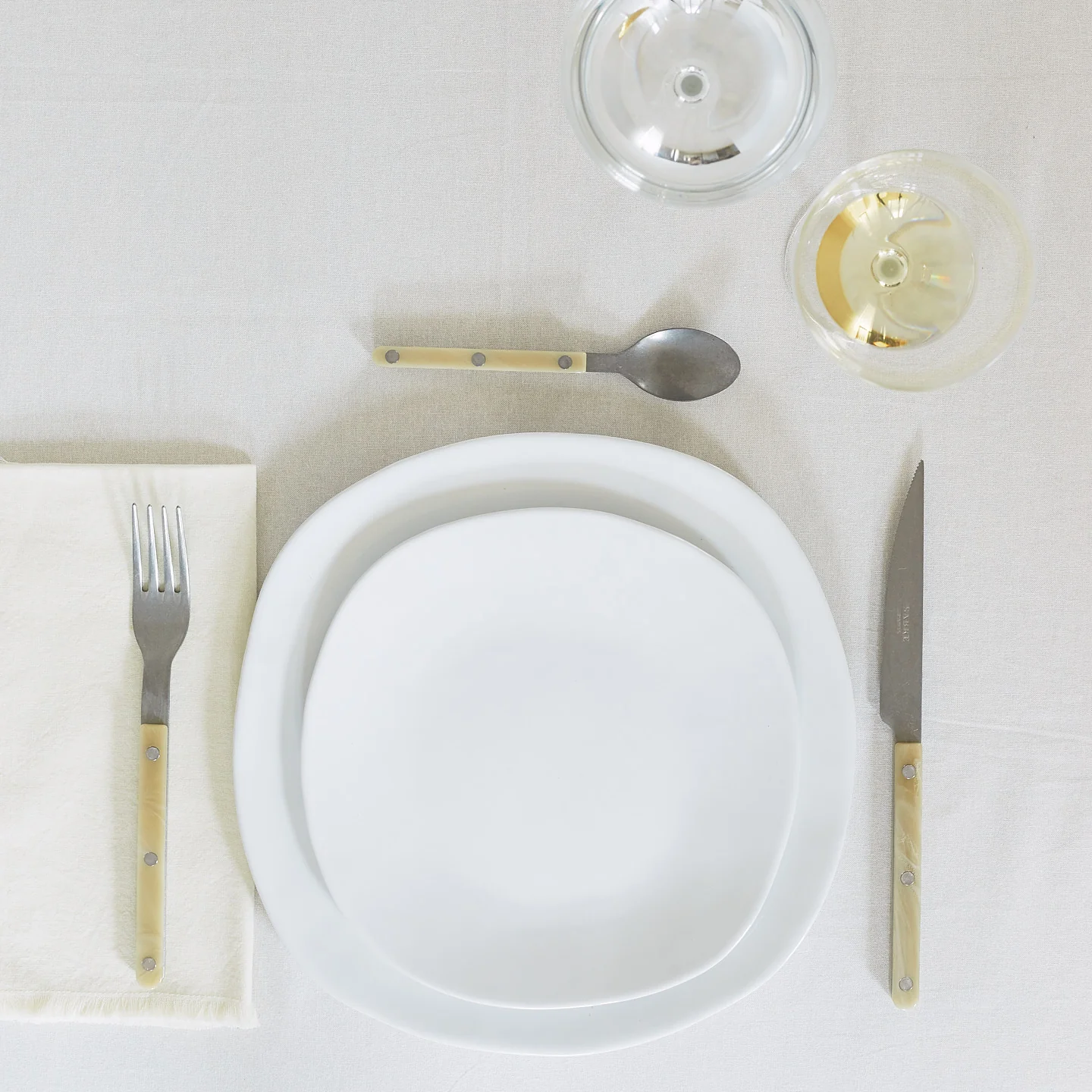 Essential Cotton Tablecloth - Ivory - Image 3