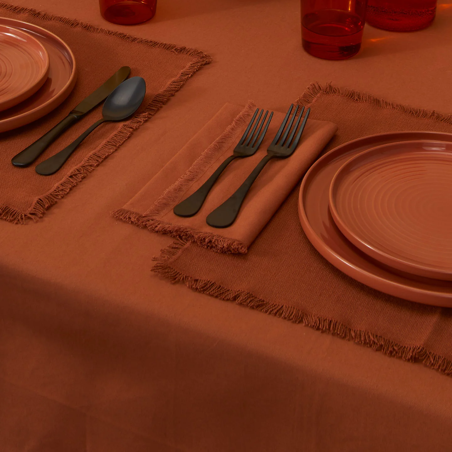 Essential Dinner Napkin, Set of 4 - Terracotta - Image 5