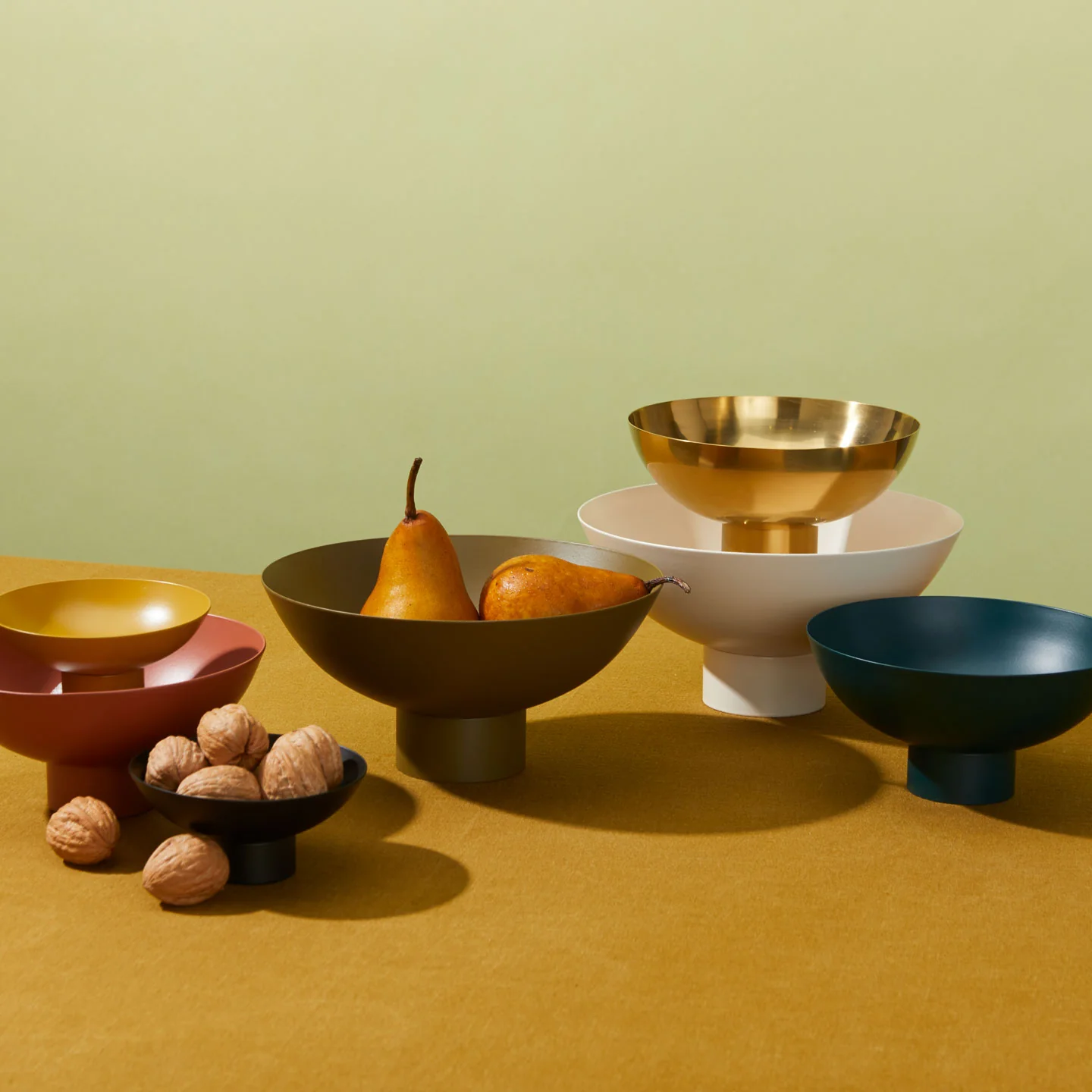 Essential Footed Bowl - Olive - Image 4