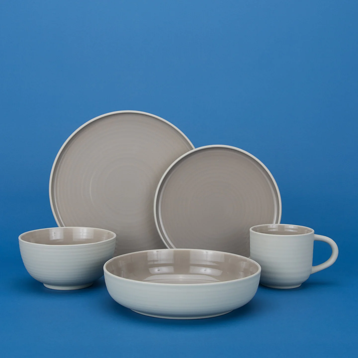 Essential Low Bowl, Set of 4 - Light Grey - Image 4