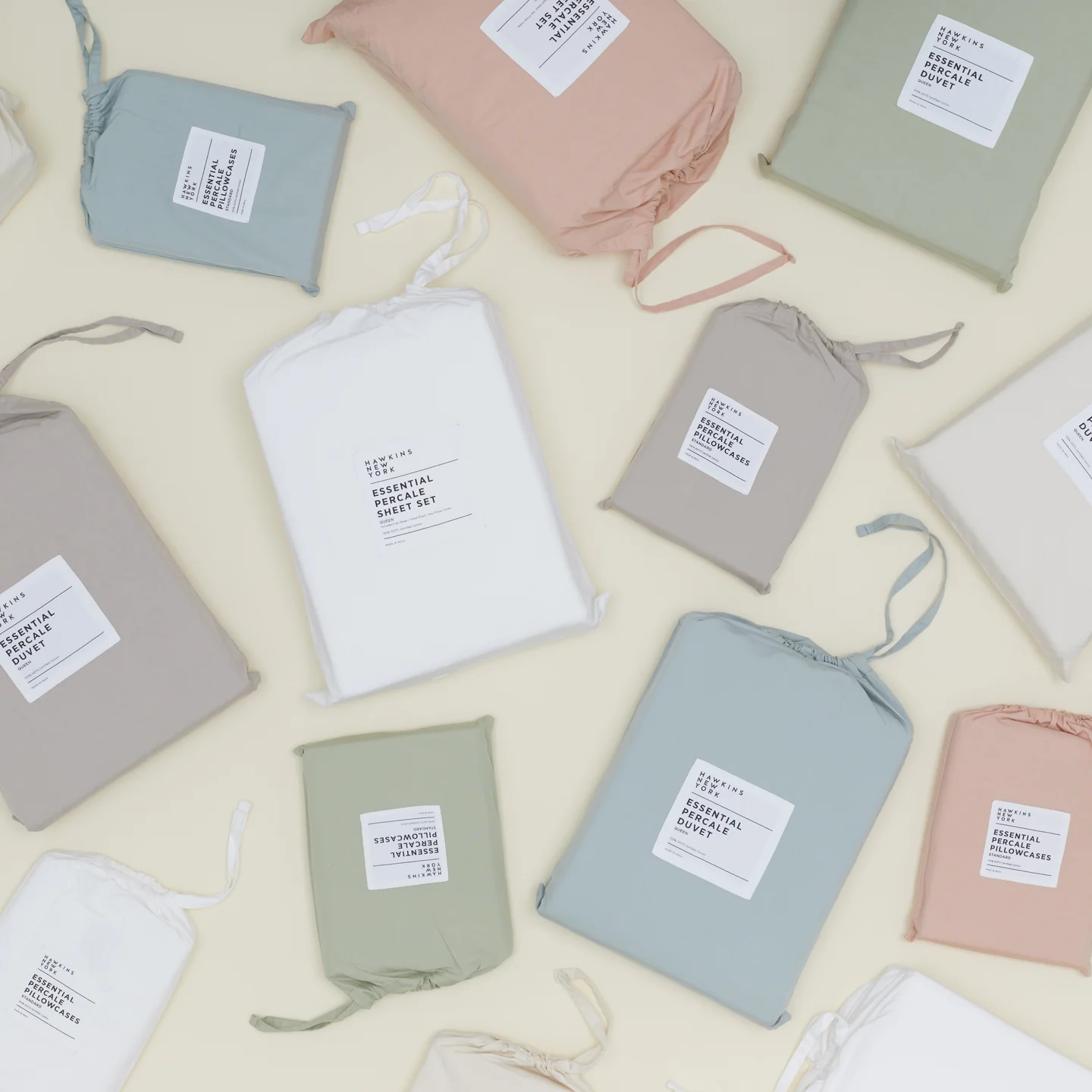 Essential Percale Duvet - Sky - Image 6