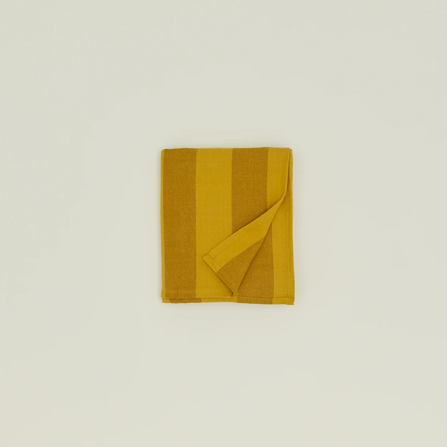 Essential Striped Tablecloth - Mustard/Bronze - Image 4