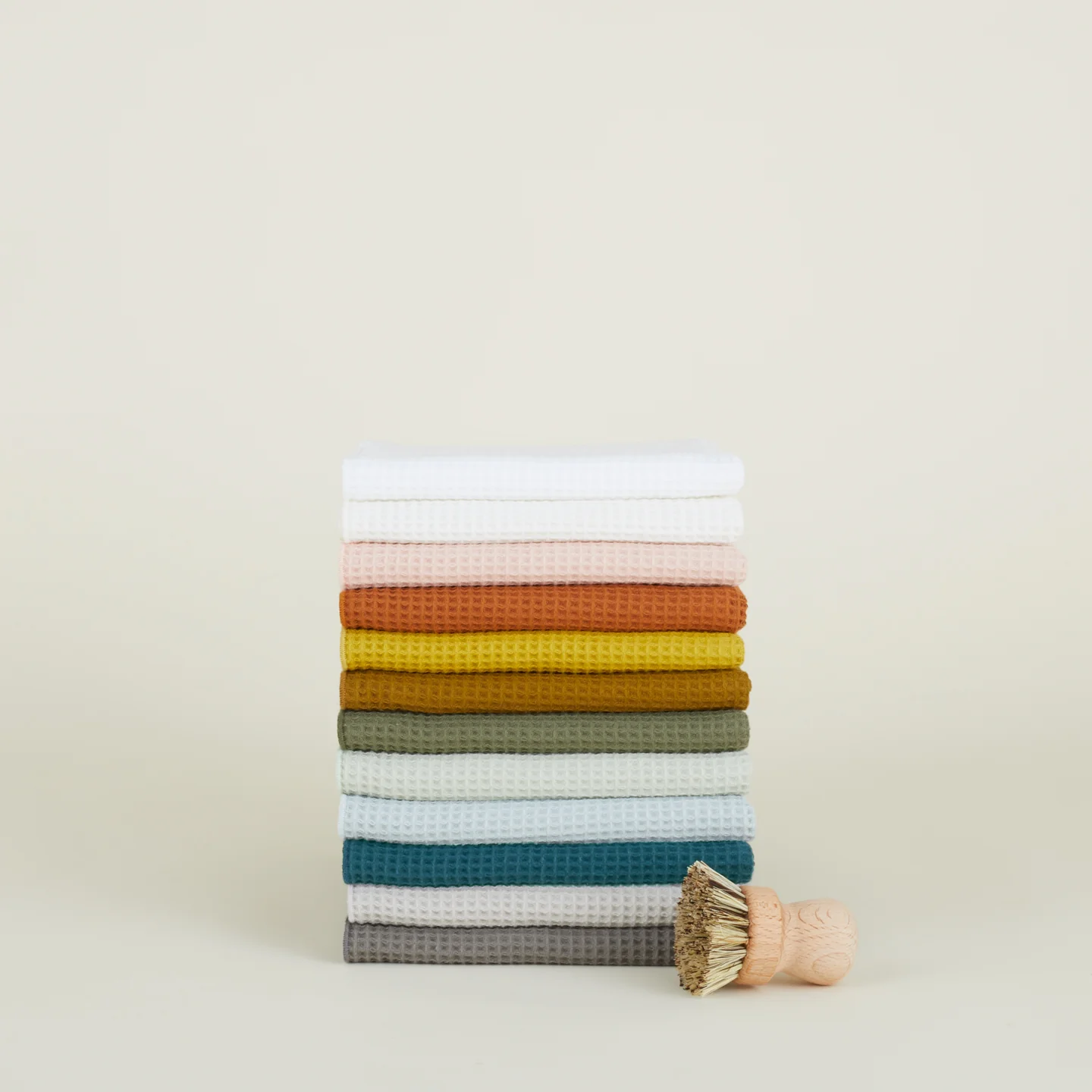 Essential Waffle Dish Towel - Sky/Peacock - Image 3