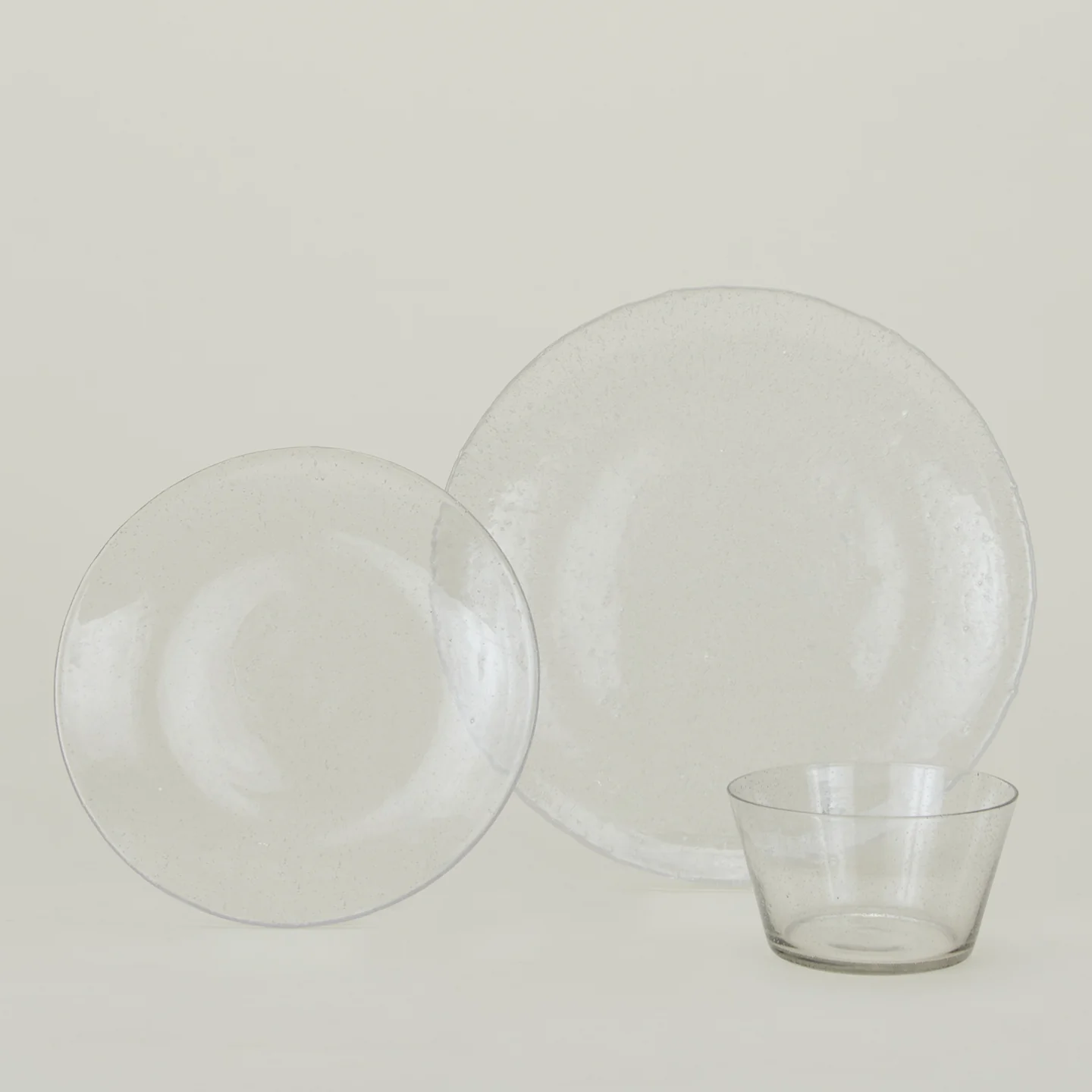 Glass Dinner Plate - Clear - Image 3