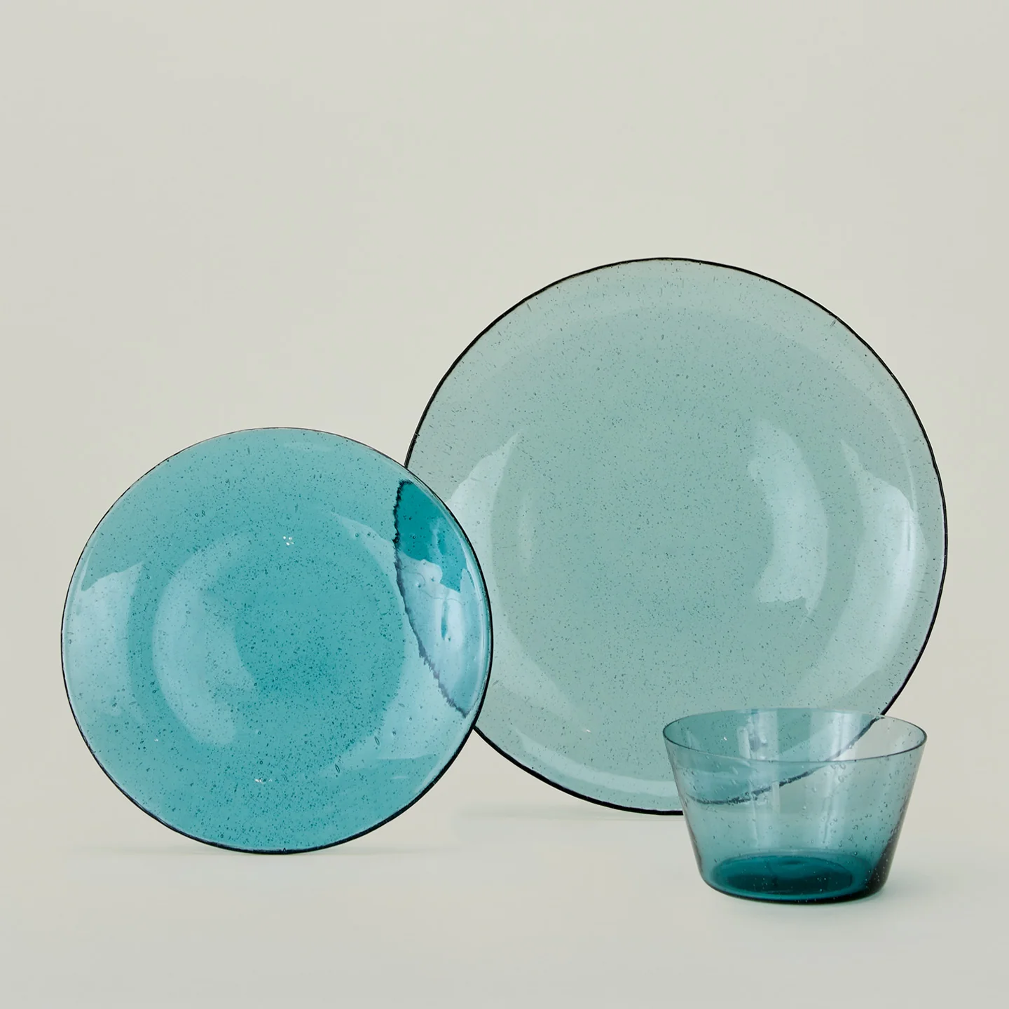 Glass Dinner Plate - Peacock - Image 4