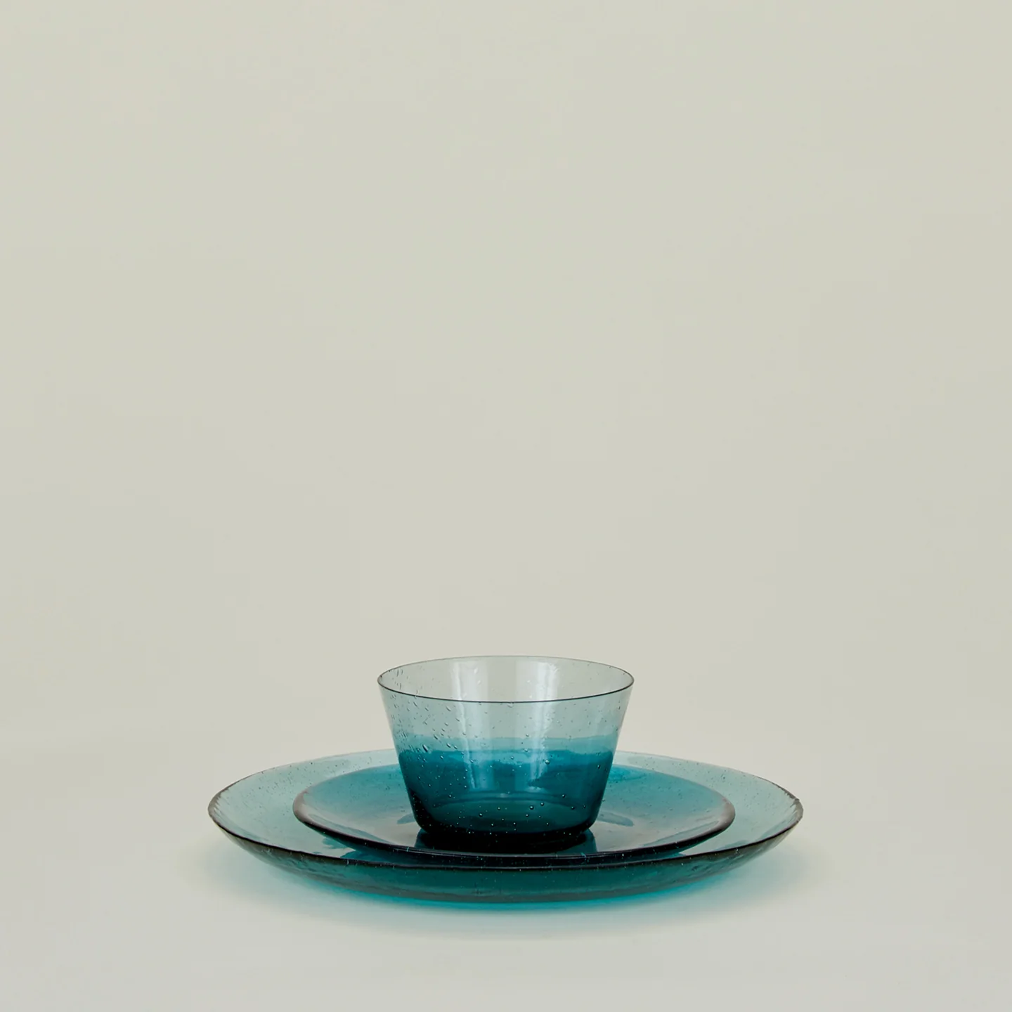 Glass Salad Plate - Peacock - Image 5