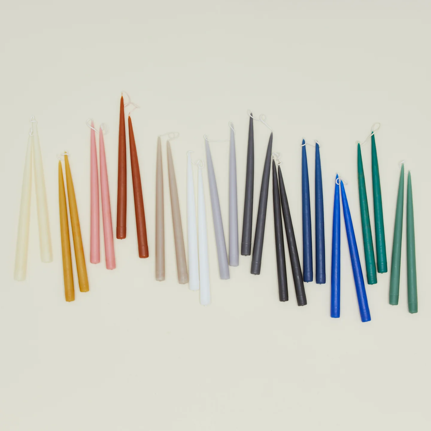 Hand Dipped Taper Set  - White - Image 4