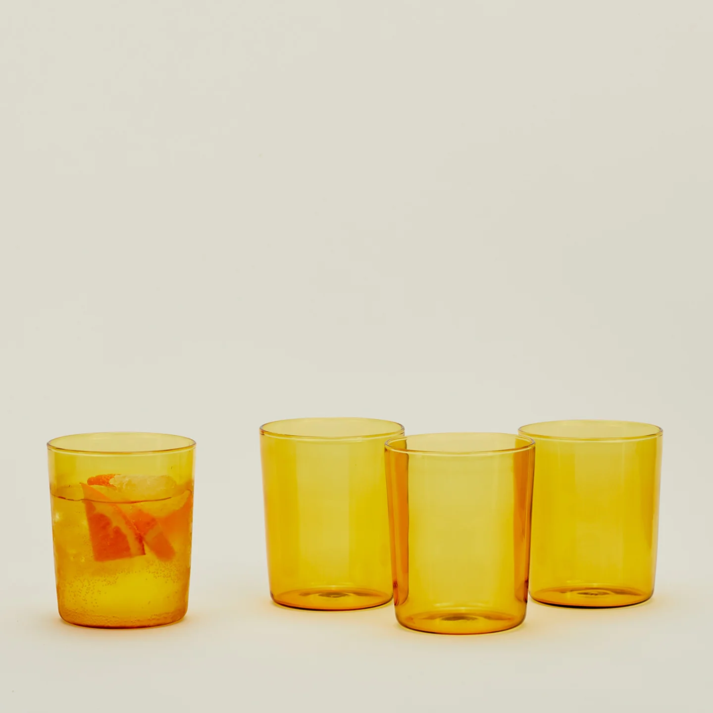 Essential Glassware, Set of 4 - Amber - Image 5