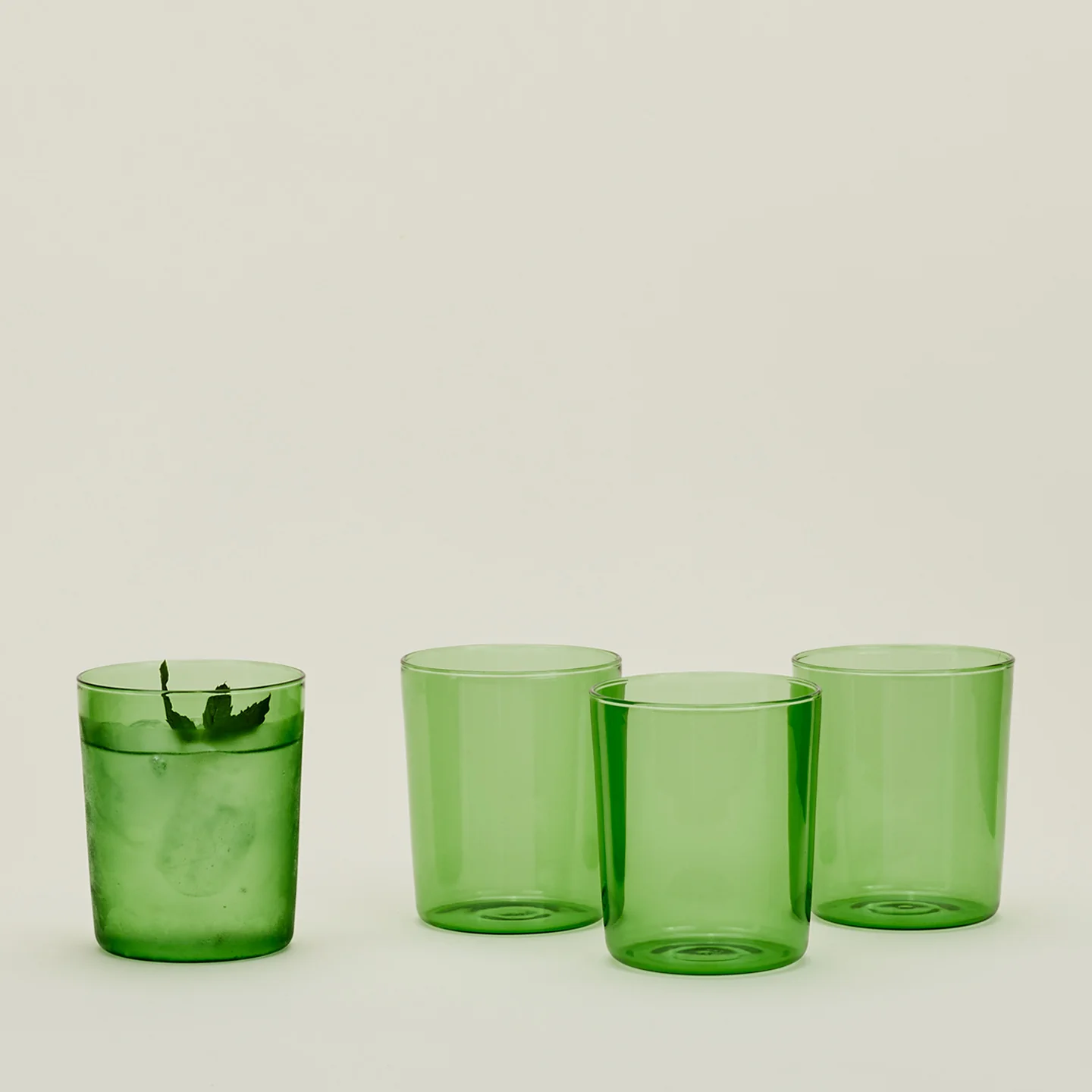 Essential Glassware, Set of 4 - Green - Image 5