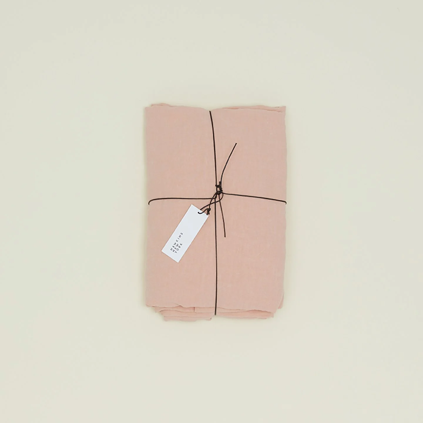 Simple Linen Fitted Sheet - Blush - Image 4