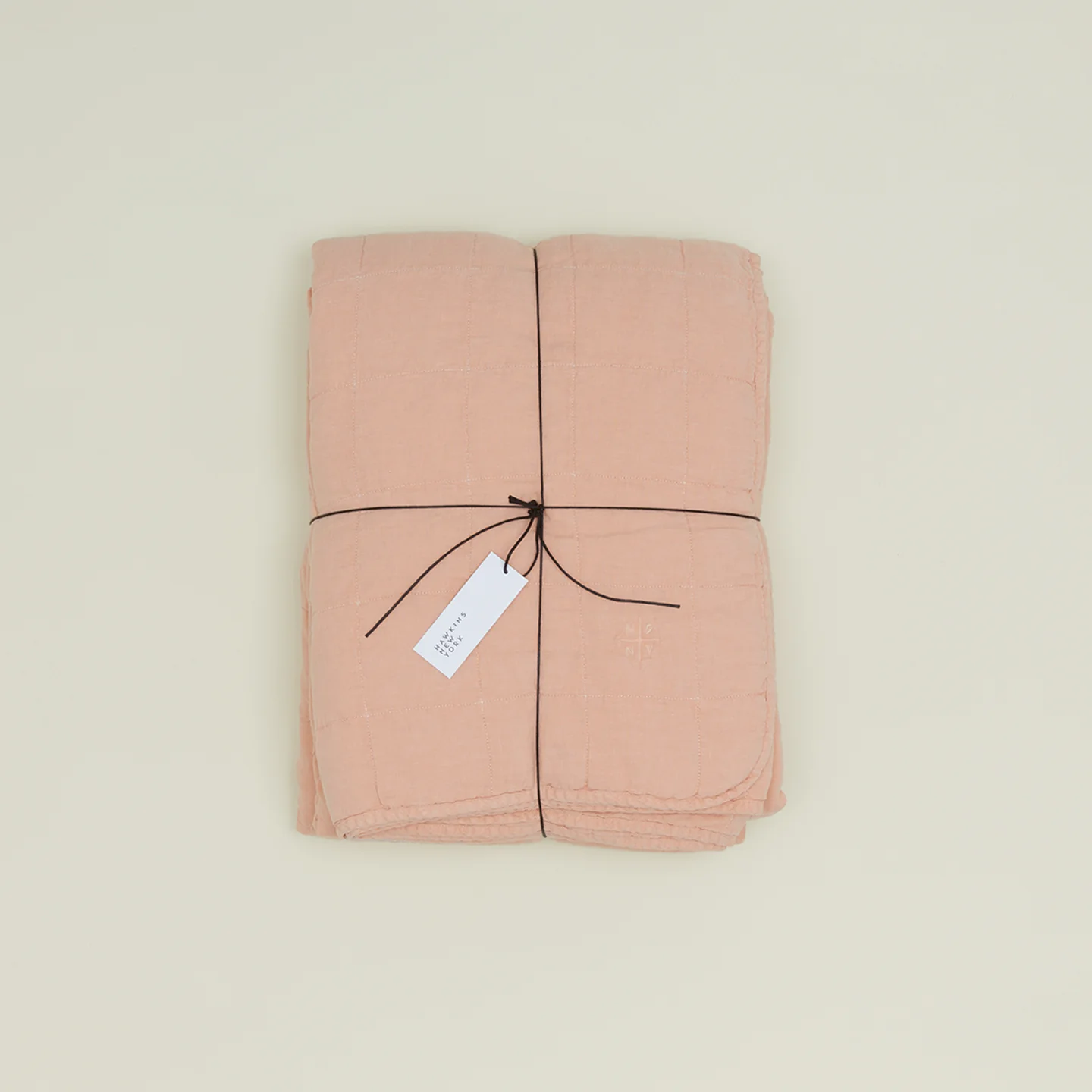Simple Linen Quilt - Blush - Image 3