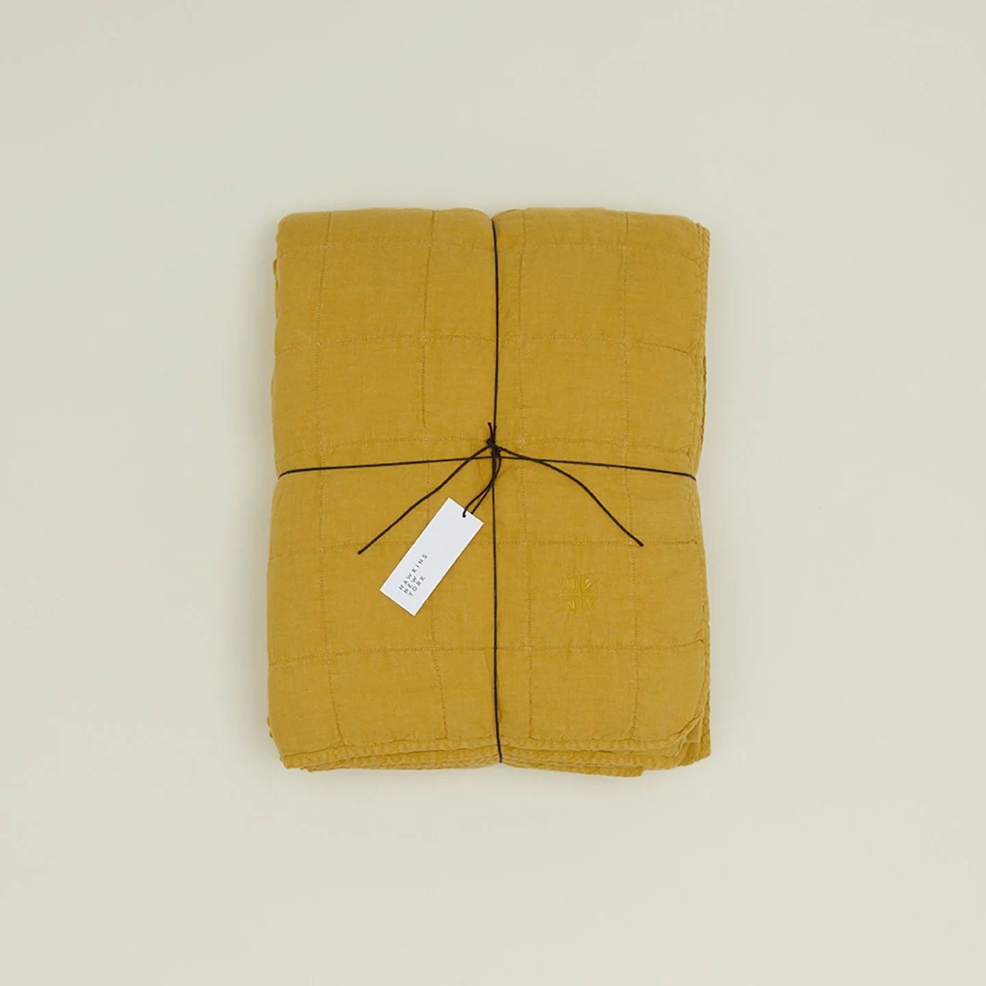 Simple Linen Quilt - Mustard - Image 3