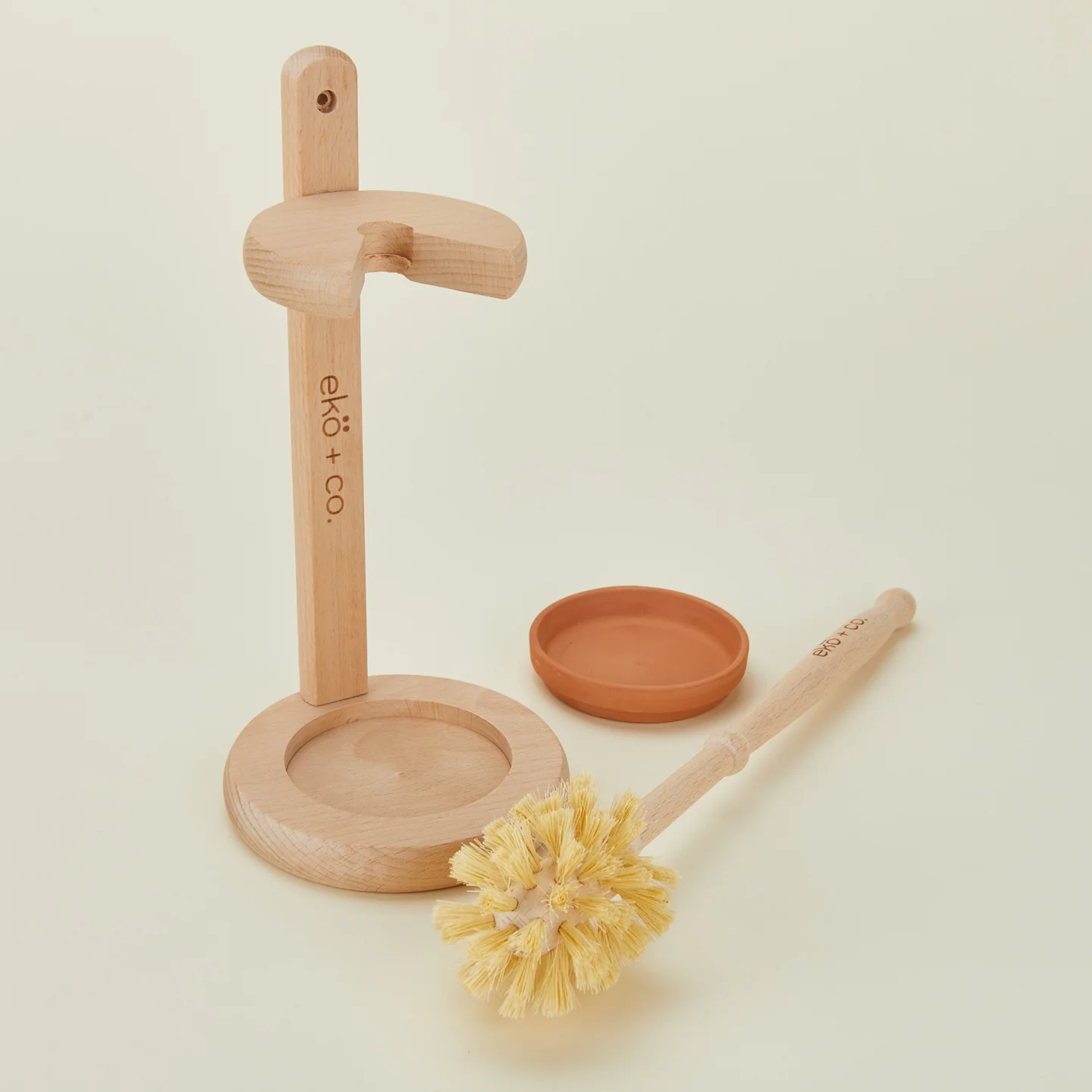Wooden Toilet Brush with Stand - Image 4